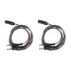 2PCS HiFi Stereo Headphone Splitter Noise Reduction Mic Earphone Splitter  for PC
