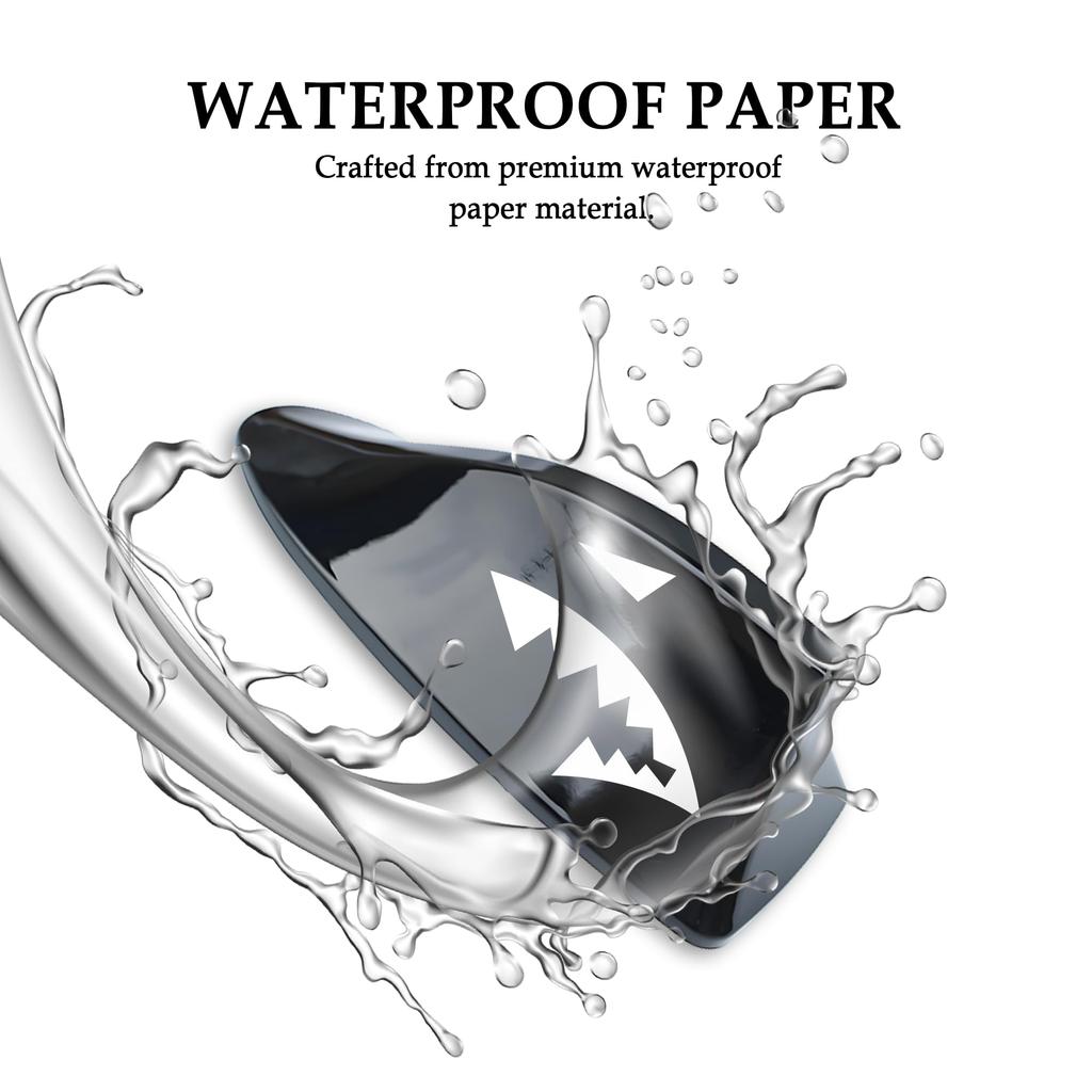 2 Pieces Personalized Car Stickers Decorate Your Car Shark Fin