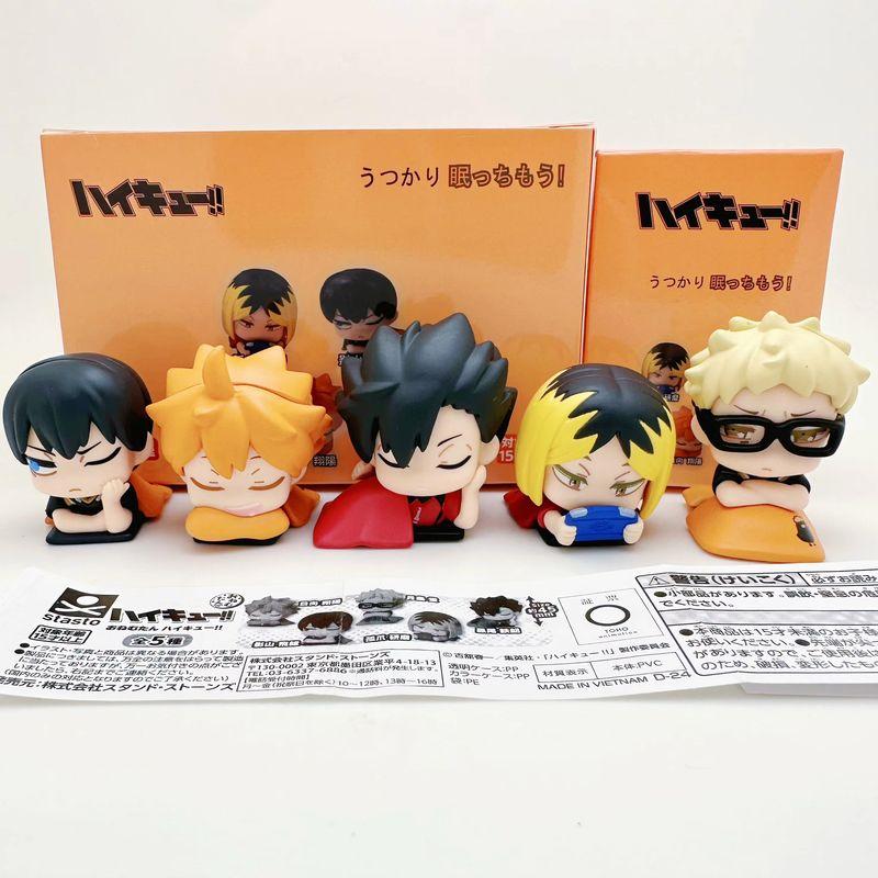 Haikyuu!! Sleep Series Mini Anime Figure Hinata Shoyo Kei Tsukishima Kozume Kenma Tetsurou Kuroo Collectible Model Toys