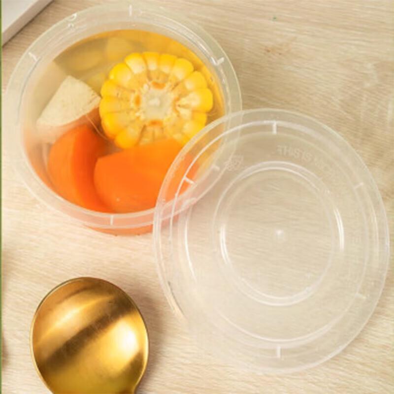 Einweg Runde Transparente Plastik-Takeaway-Boxen