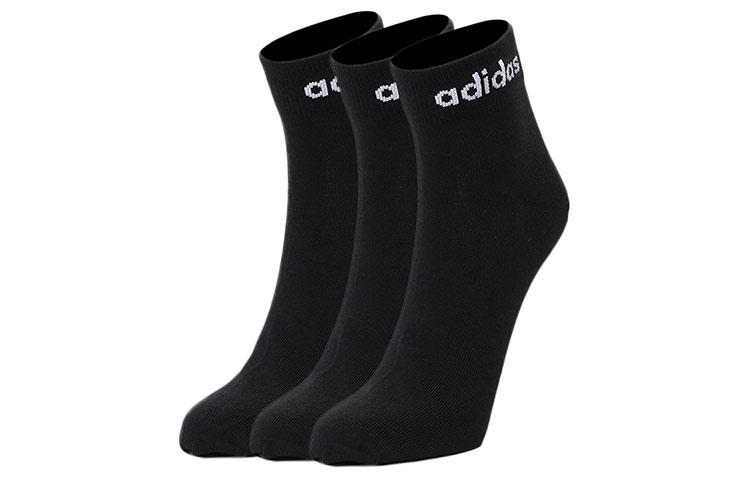 Adidas Neo Ankle Socks Unisex 3 Pack Black Couple s GE6177 M