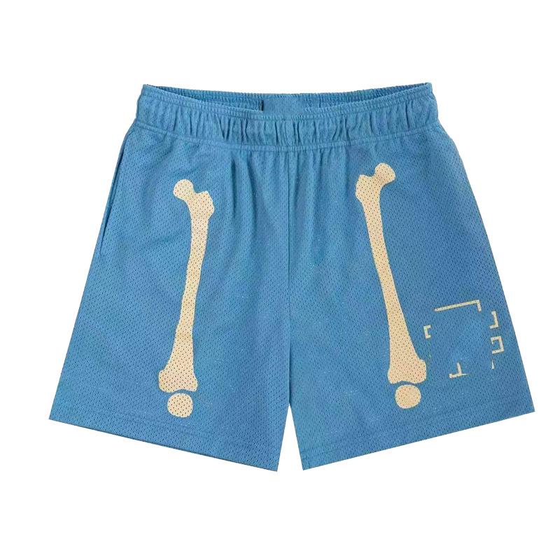 

Мужские шорты для фитнеса и бега в американском повседневном стиле - Сетчатые спортивные трендовые штаны XXL светло-синий