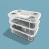 Mealworm Breeding Box Sieve Design TwoLayer Kit Odor Control Breadworm Feeder for Desktop,