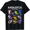 Maglietta Axolotl Kawaii Axolotl del Mondo Animali Axolotl T-Shirt