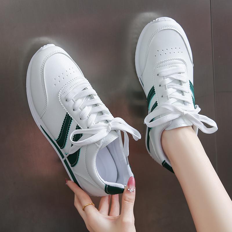 Women Designer Sneakers Round Head Deep Mouth Light Sneakers Versatile Breathable Cross Lace Casual Sneakers Zapatos De Mujer