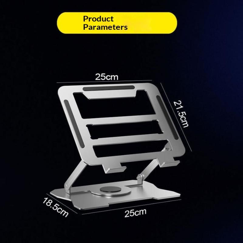 Laptop Stand Tablet Holder 360° Rotating Height Adjustable Metal Laptop Stand Portable Lightweight