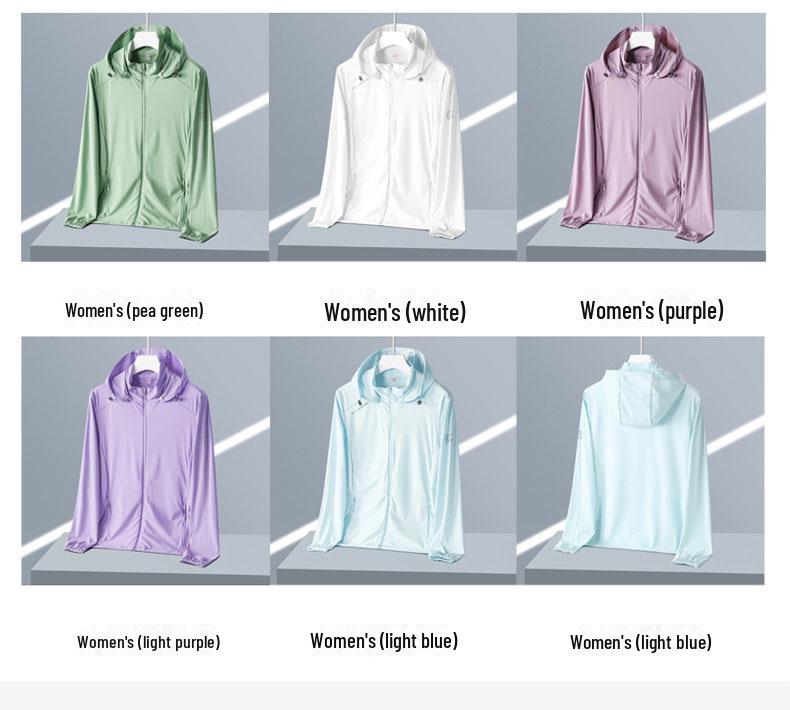 Herren-Sommerjacke aus Eisseide mit Sonnenschutz zum Angeln und für den Außenbereich