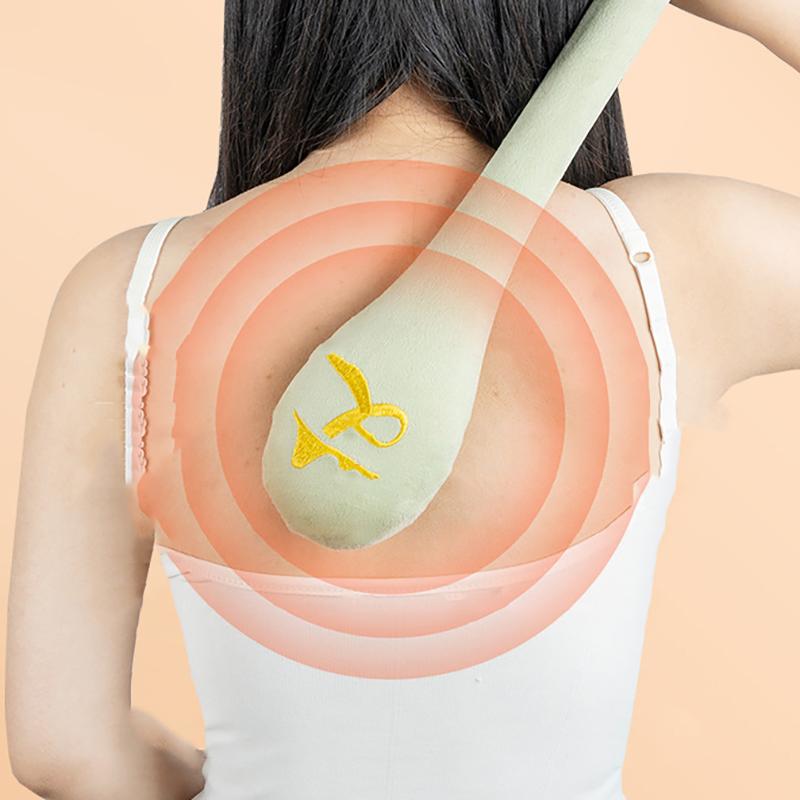 Verlängerter Rückenmassagehammer Meridian Klopfstab Hohe Elastizität Samtmassage Schmerzlinderung Klopfstab Massagegerät
