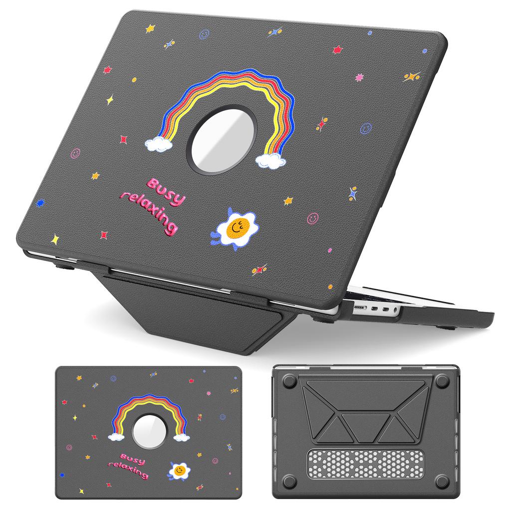 Pattern Printing Laptop Case for MacBook Pro 14 Inch (2024)/(2023)/(2021) Notebook Kickstand Cover