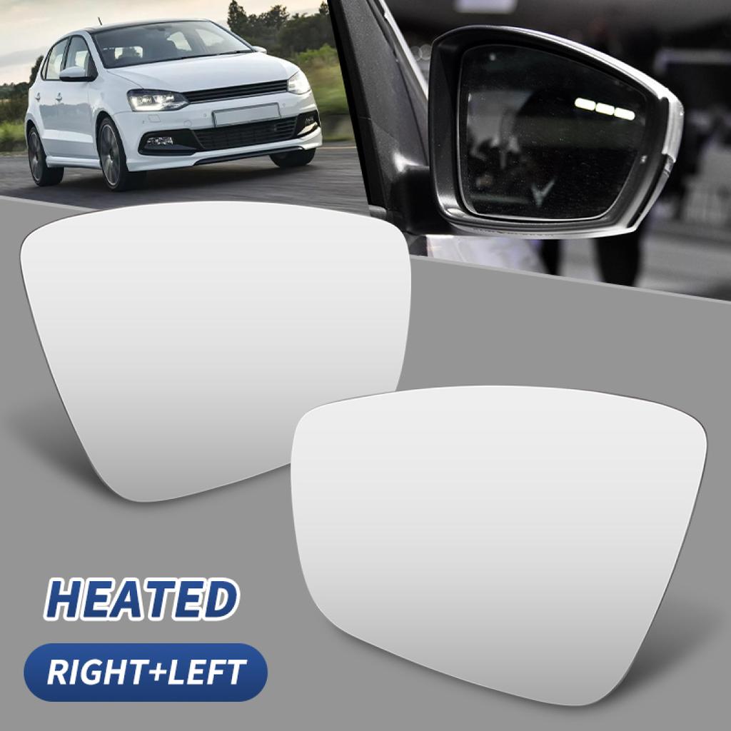 Car Front Left Right Side Wing Heated Mirror Glass Convex Lens Glasses For VW POLO 2010 2011 2012 2013 2014 2015 2016 2017