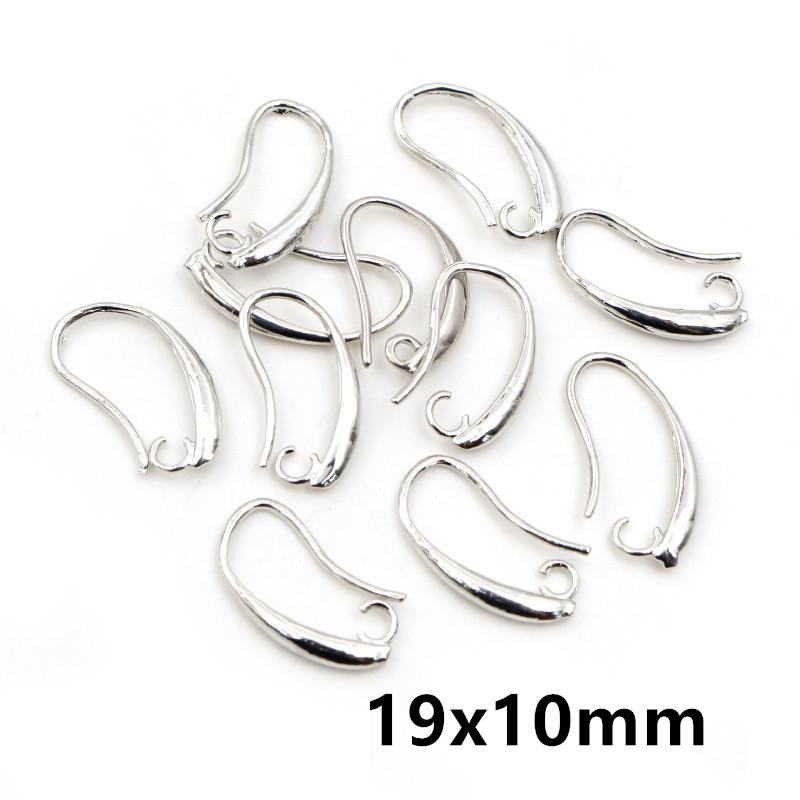 20pcs Craft Brass Small Earring Hooks Wire 4 Styles French Lever Earrings Hooks DIY Jewelry Making Accessories Findings