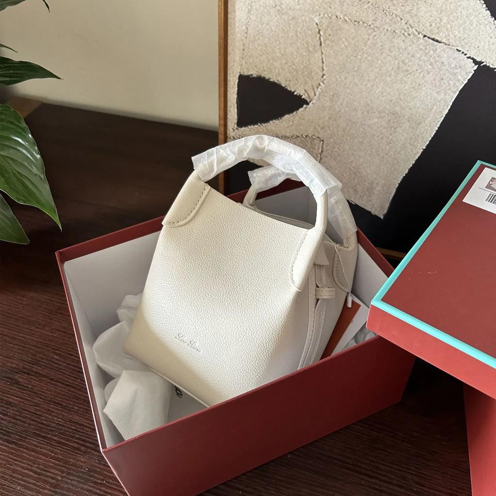 Hochwertige Damen-Beuteltasche aus Rindsleder, Markendesigner, Lychee-Leder, große Kapazität, Trend, All-Match-Damenhandtasche