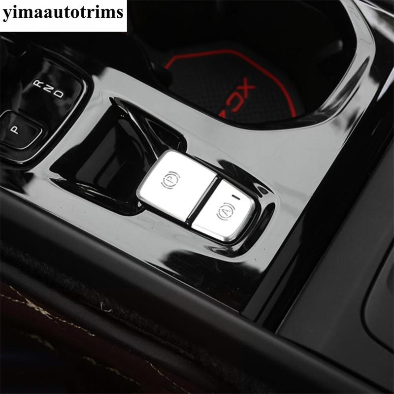 Electronic Hand Brake P Button Sequin Decoration Protection Cover Trim For VOLVO XC40 2018 - 2025 Metal Accessories Interior Kit