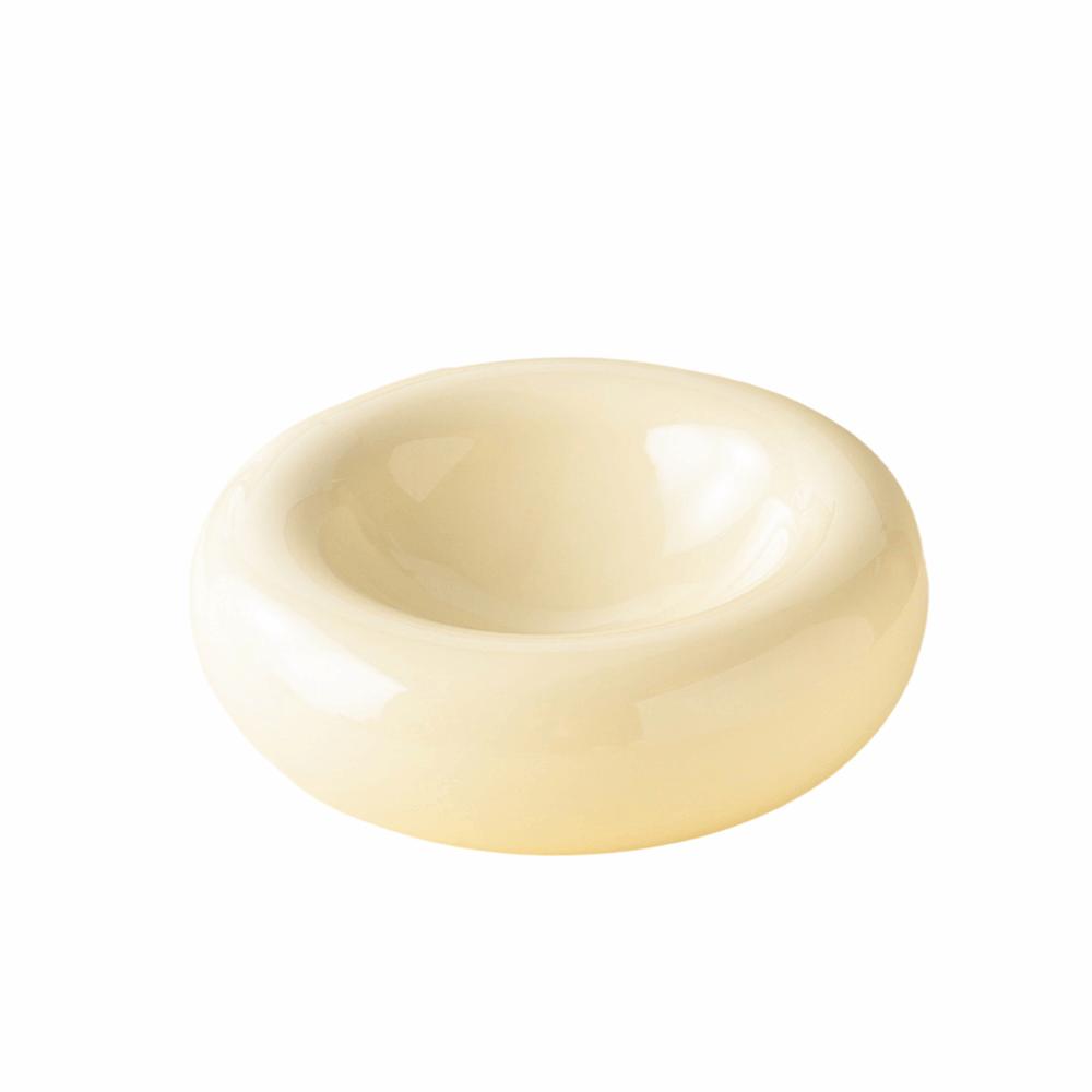 Gladde Keramische Kattenbak Hoge Esthetiek Huisdier Voerbak Huisdier Waterbak Donut-Vormige Kattenbak Huis