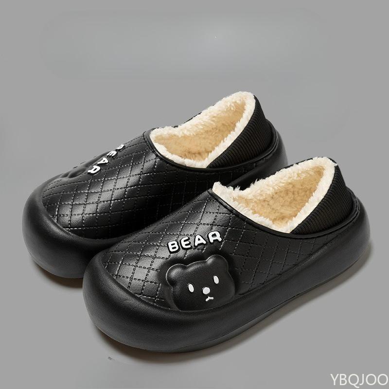 Fashion Women's winter new indoor sliding cotton shoes cute cartoon warm home shoes multifunctional fashionable daily cotton shoes
