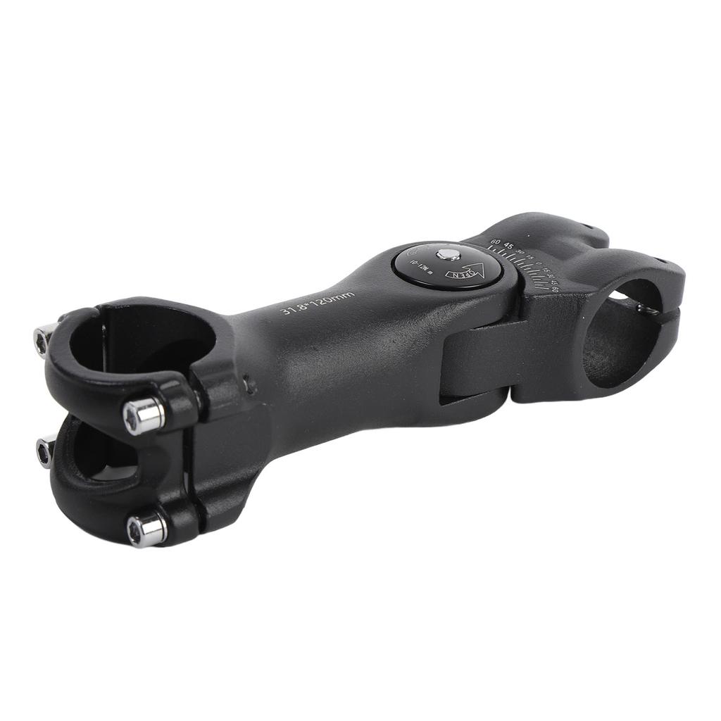 Cycle Stem 60 Degree Adjustable Aluminum Alloy Short Handlebar Stem 31.8mm 120mm for Mountain Cycle 