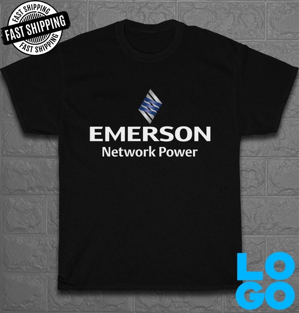 

New Emerson Network Power Logo Men s Funny T-Shirt Made In USA Size S to 5XL XL
