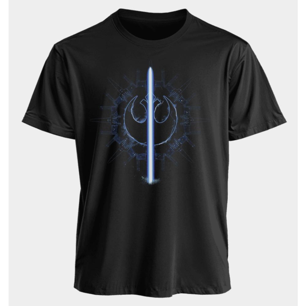 GUOYAN TOP Amerikaans Star Wars Perifere Opdruk Katoenen Korte Mouw Heren en Dames Zomer Los Dagelijks Forens Rond Hals T-shirt L