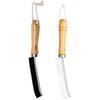 2Pcs Crevice Cleaning Brush Multifunction Gap Cleaning Brush Tool Bathroom Shower Groove Cleaner Brush with Hard Bristle