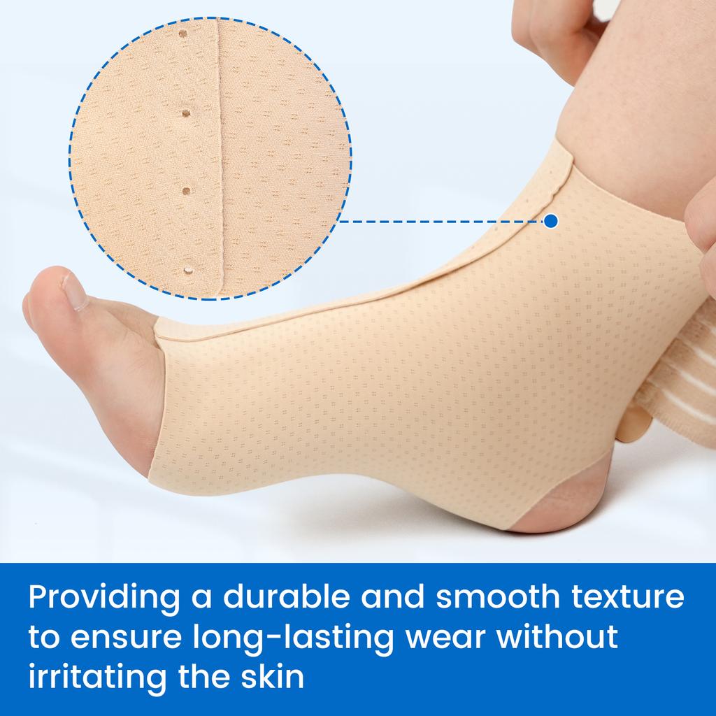 Velpeau Adjustable Ankle Compression Sleeve For Achilles Tendinitis Plantar Fasciitis Support Universal Both Feet