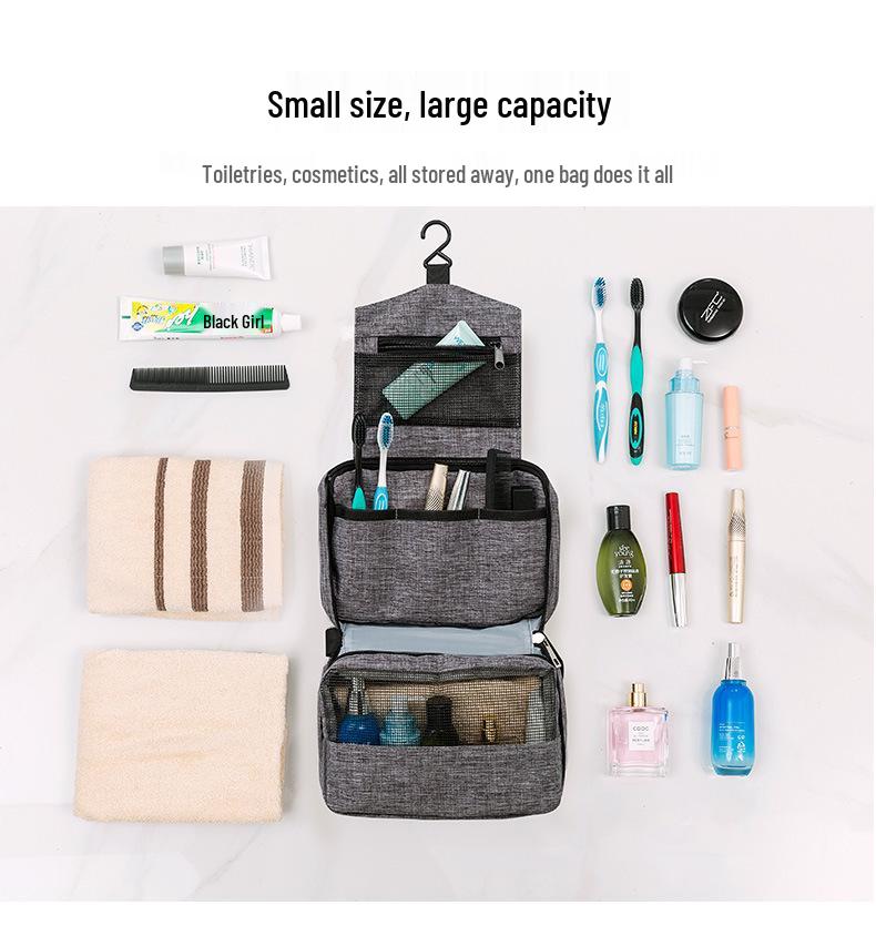 Men's Travel Toiletry Organizer: Hanging Waterproof Makeup Bag