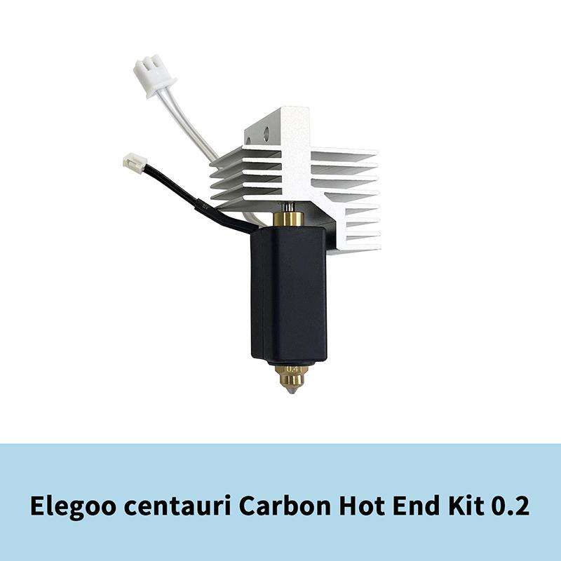 Sada tvrzených ocelových trysek pro hotend pro Elegoo Centauri Carbon 0,2/0,4/0,6/0,8 mm Hot End Ocelová mosazná tryska Díly 3D tiskárny