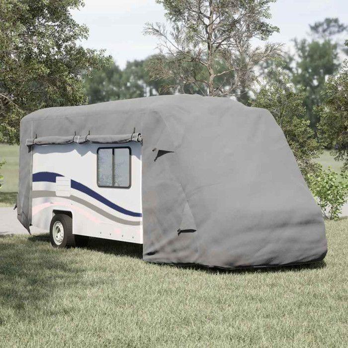Housses de camping car gris 660x235x275 cm tissu non tissé