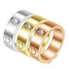 Minimalist European & American 4MM/6MM Love Heart Couple Ring - Fashionable & Versatile Design