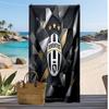 Asciugamano da Spiaggia Stampato Juventus FC Asciugamano Morbido ad Asciugatura Rapida Coperta da Spiaggia Rettangolare Grande Portatile per Viaggi Piscina