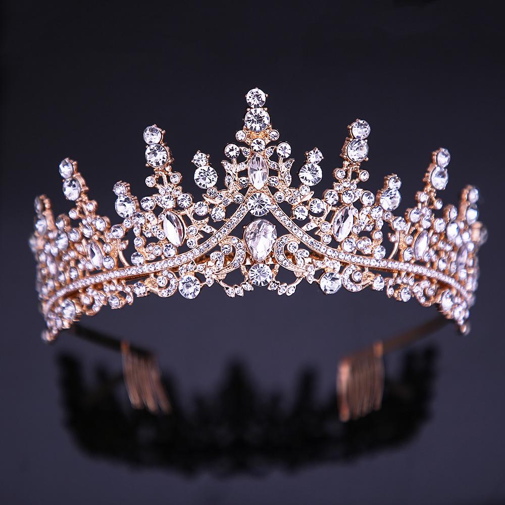 Crystal Crown for Weddings, Birthdays, Coming-of-Age Ceremonies, and Evening Events