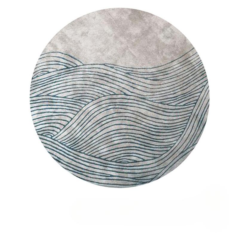 

Ковры в современном стиле для спальни, легкая роскошь, украшение гостиной, круглый ковер, толстый плюшевый коврик для пола в гостиной, домашний пушистый мягкий ковер 80x80CM