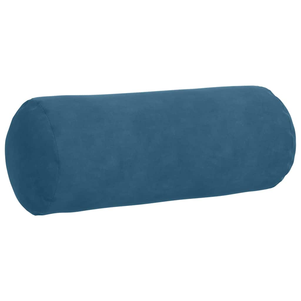 Bolster Cushions 2 Pieces Blue Ø 15 x 40 cm Cord Fabric