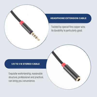 Headphone Extension Cable 3.5mm Male To Female Audio Cable for Professional Microphone Mixer Power Amplifier Ktv Stage Sound