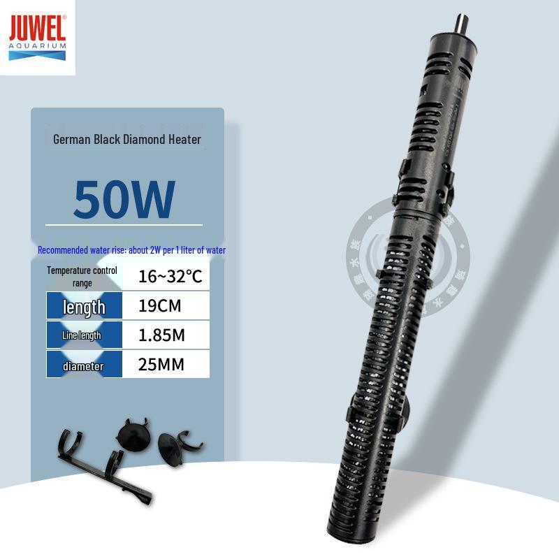 

JUWEL Немецкий Черный Бриллиант Регулируемый Аквариумный Нагреватель Термостат для Пресной/Морской воды, Кварцевое стекло