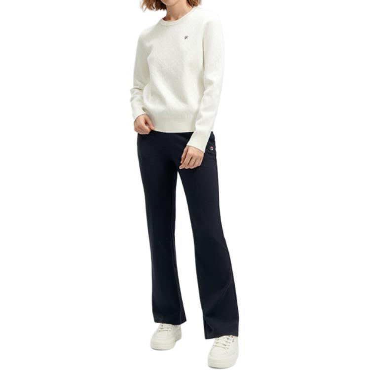 Fila New Fashion Simple Basic Flared Casual Pants Women Bottoms Legendary-Blue F11W411609F-NV