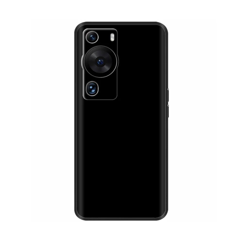 

Black Silicone Case For Huawei P60 Soft Shockproof Shell Cover For Huawei P 60 Pro P60Pro MNA-LX9 MNA-AL00 Painted Cover Cases Huawei P60 Pro