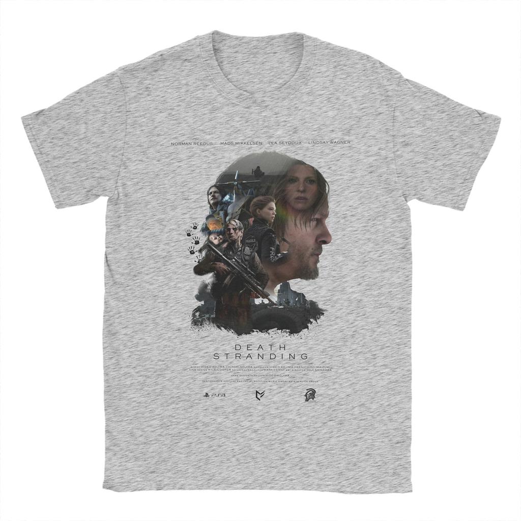 2025 Death Stranding 2 T Shirts Men's 100% Cotton Funny T-Shirts Round Neck Tees Short Sleeve Tops Plus Size