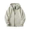Giacca con cappuccio e zip in pile polare double-face, giacca casual a maniche lunghe, felpa per uomo e donna