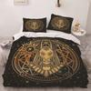 Africa Egypt King Queen Duvet Cover Egyptian Pharaoh Bedding Set For Teens Adults Ancient Frescoes 2/3pcs Polyester Quilt Cover