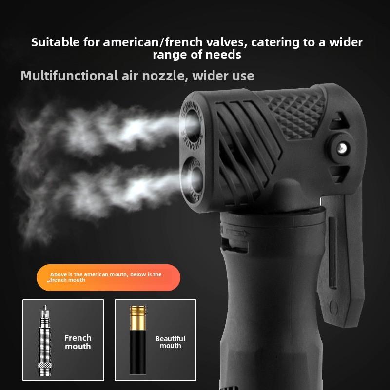 Aluminum Alloy Bicycle Pump With High Pressure Valve For Home And Sports Use