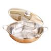 Premium 34cm Edelstahl Antihaft-Mandarinenente Hot Pot