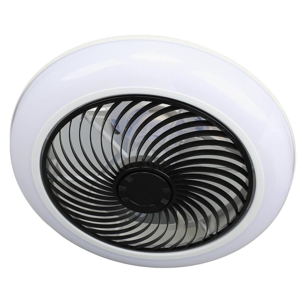 Ceiling Fan Light 6 Gear Wind Stepless Dimmable Quiet Modern Flush Mount Ceiling Fan with Light and