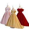 Children's Elegant One-Shoulder Long Evening Dress for Formal Parties