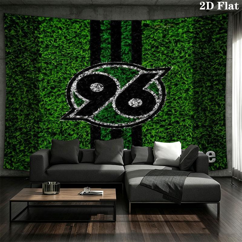 Hannover 96 Custom Name Wall Tapestry Aesthetic Wall Hanging Printed Fabric Blanket Decorative Tapestries for Bedroom Living Room Home Decor