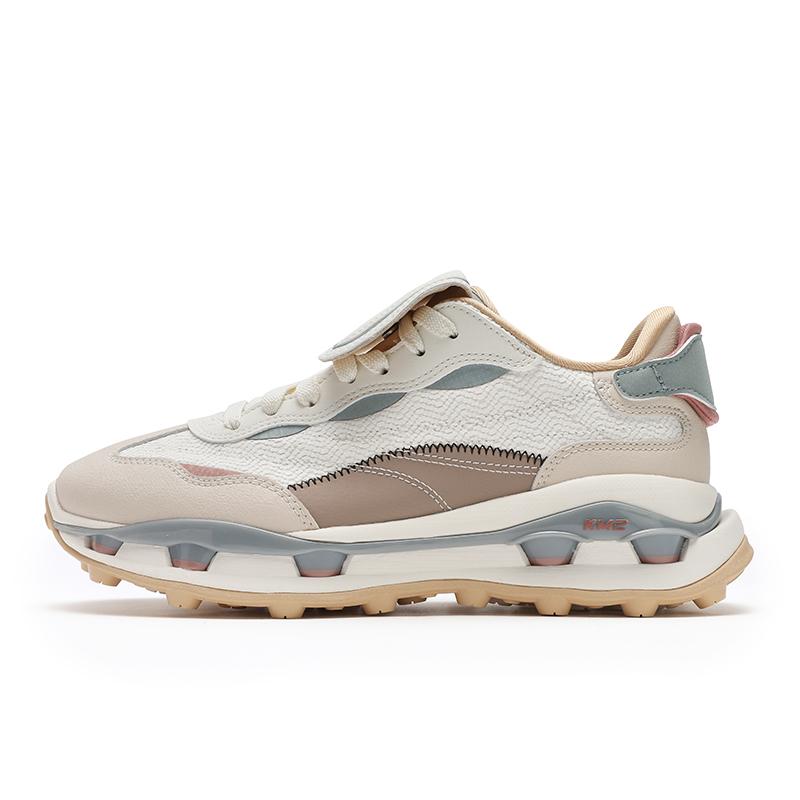 New FILA KM2 Stackable Shoe 2 Low Top Casual Shoes Women's White Pink Yellow F12W513102FGT