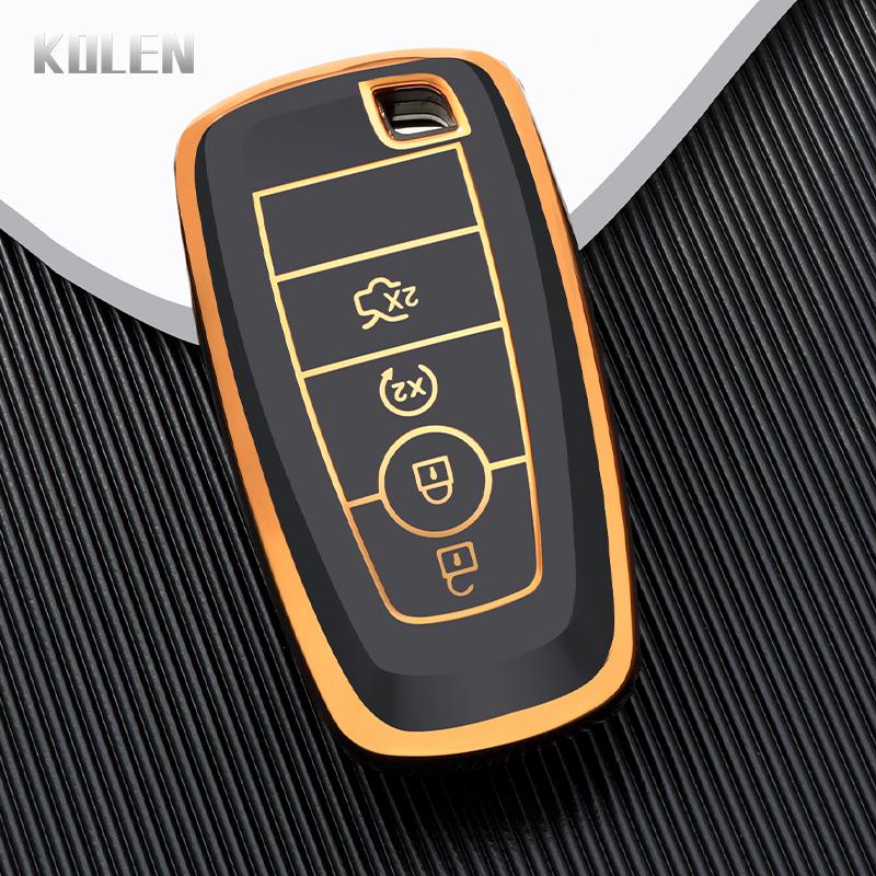 TPU Car Remote Key Case Cover Shell Fob For Ford Mondeo Fusion Mustang Explorer Focus F150 F250 F350 Escape Lincoln Accessories
