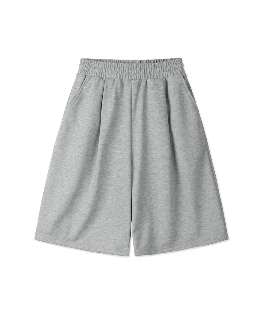Descheuis Lightweight One-Pleat Bermuda Sweatpants Grey