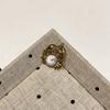 1Pc Natural Stone Crab‑Shaped Pendant 23×26mm, Golden‑Plated Animal Gemstone Charm for DIY Necklace Jewelry Making