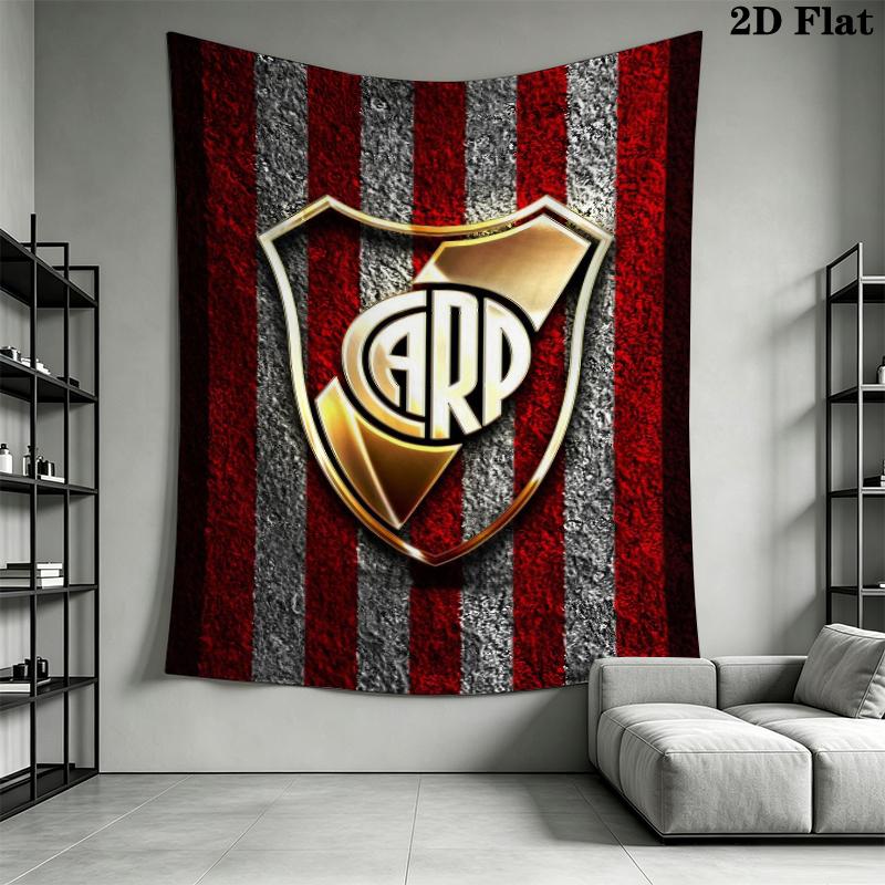 CA River Plate Wall Tapestry Aesthetic Wall Hanging Printed Fabric Blanket Decorative Tapestries for Bedroom Living Room Home Decor