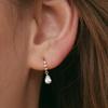 14k Twinkle Pear Drop One-Touch Earrings